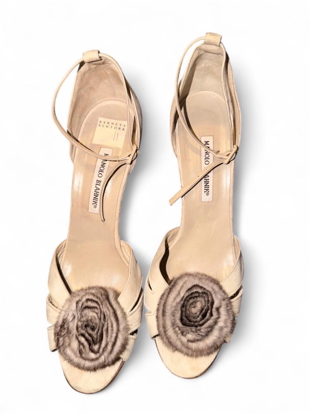 Vintage mink Manolo Blahnik heels